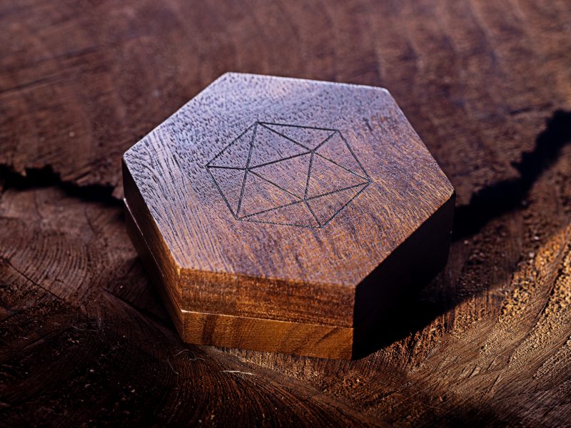 Walnut Dice Box – Bild 9