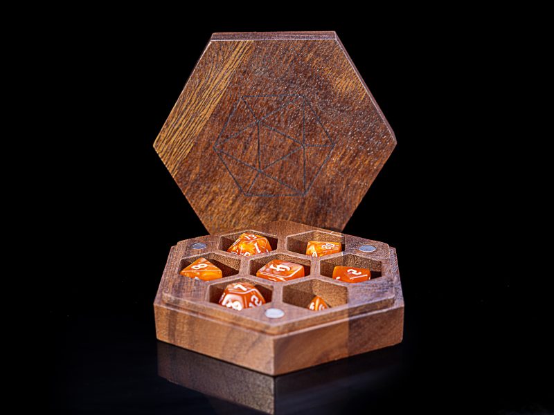 Walnut Dice Box – Bild 8