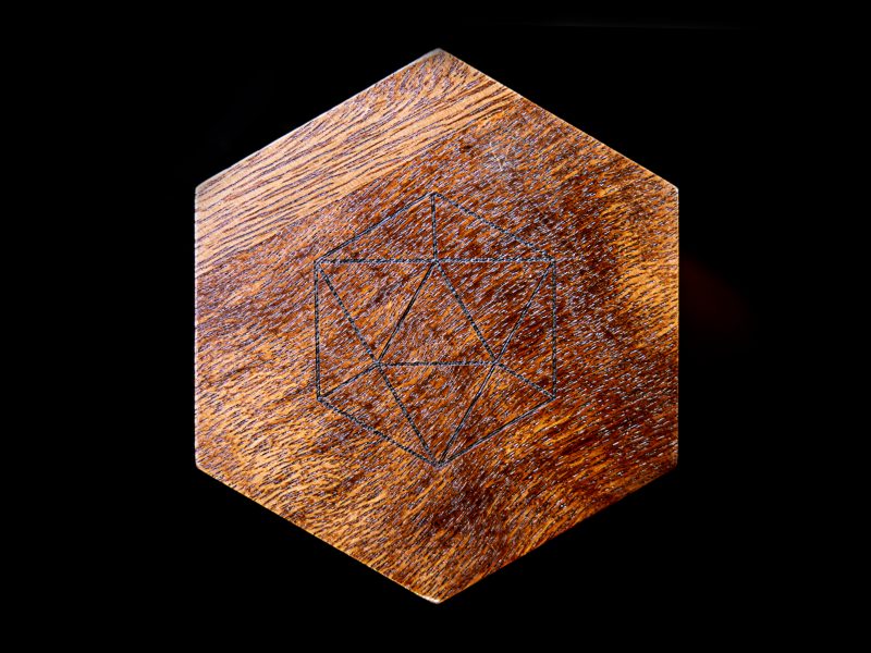 Walnut Dice Box – Bild 6