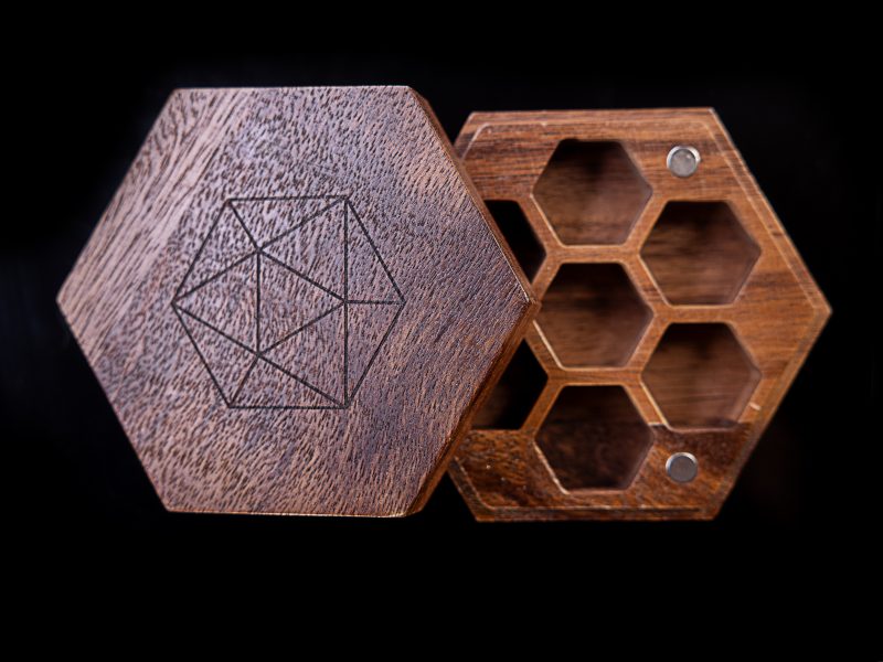 Walnut Dice Box – Bild 5