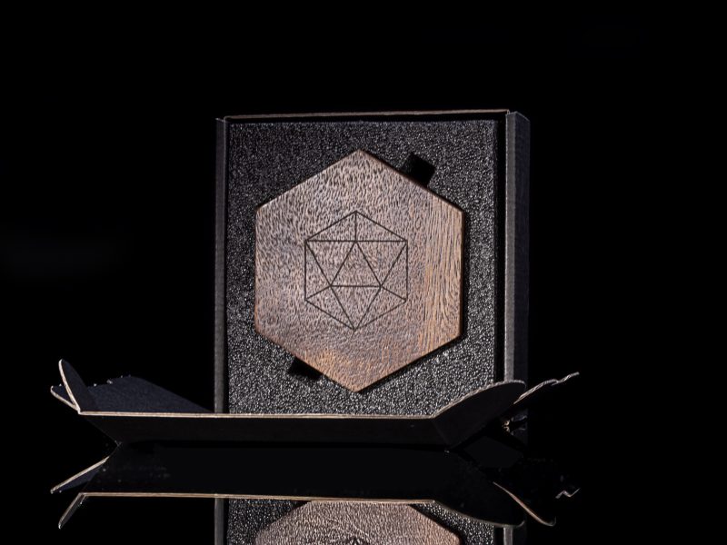 Walnut Dice Box – Bild 3